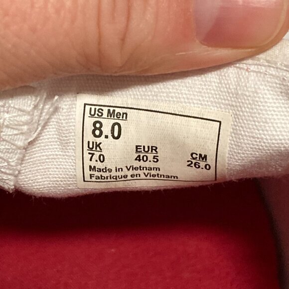 In-N-Out Burger White Drink Cup Slip-On Shoes White & Red Men's Size 8 - Picture 8 of 10